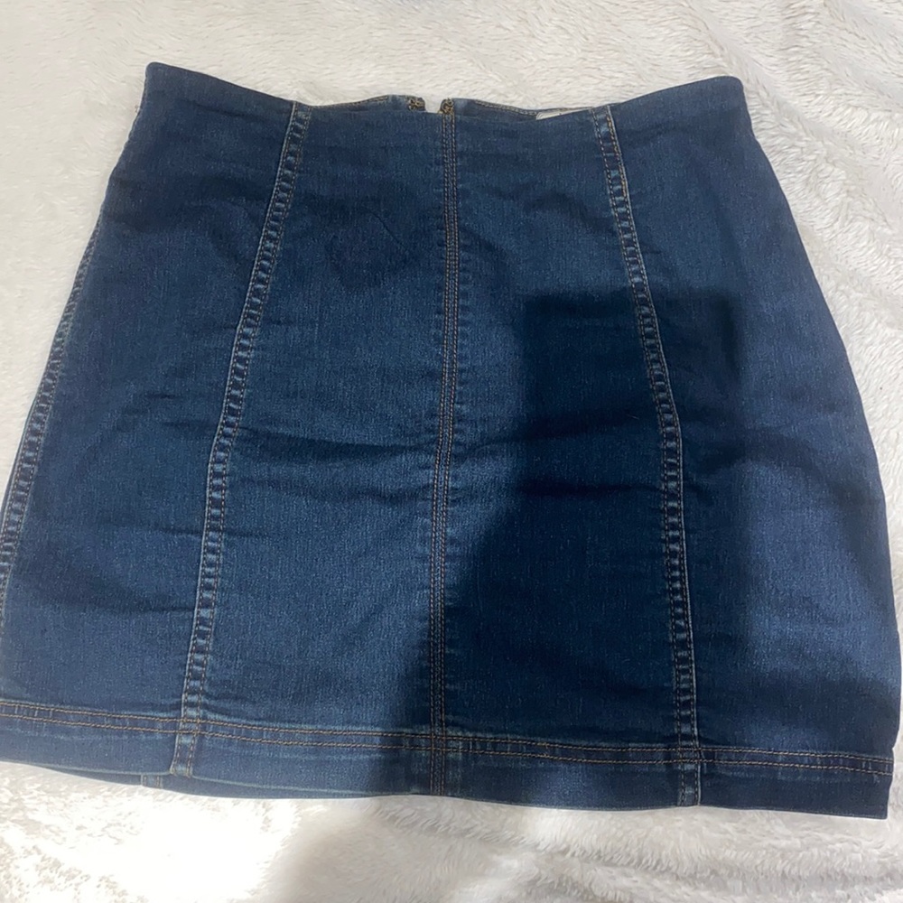 Free people denim skirt